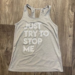 GREY GRAPHIC ACTIVEWEAR TEE, size XS